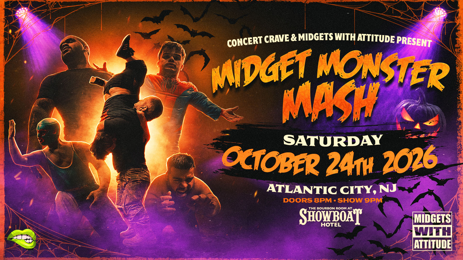 MIDGETS WITH ATTITUDE “Midget Monster Mash” – Atlantic City, NJ