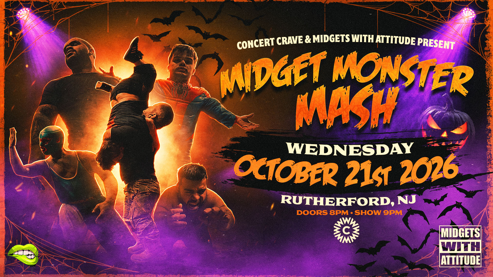 MIDGETS WITH ATTITUDE “Midget Monster Mash” – Rutherford, NJ
