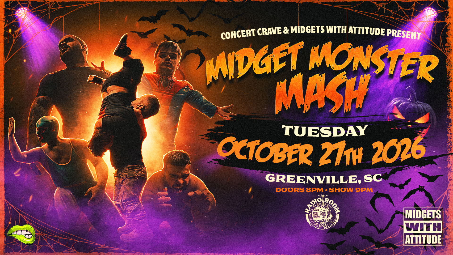 MIDGETS WITH ATTITUDE “Midget Monster Mash” – Greenville, SC